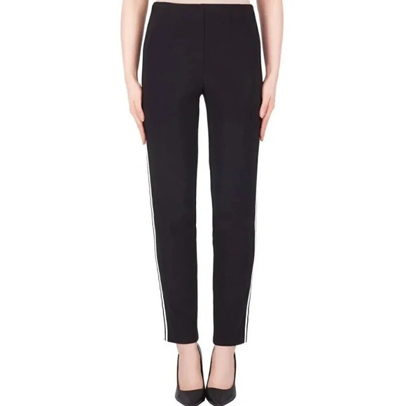 JOSEPH RIBKOFF | BLACK STRIPED PANT - Picture 2 of 11